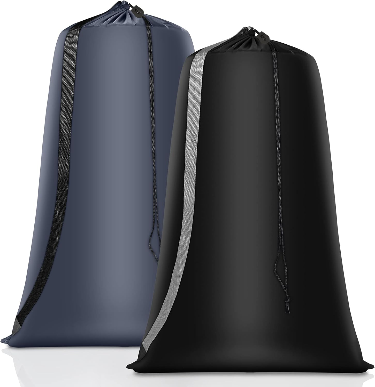Heavy Duty Laundry Bag 2 Pack XL Nylon Laundry Bags with Straps, Washable Large...