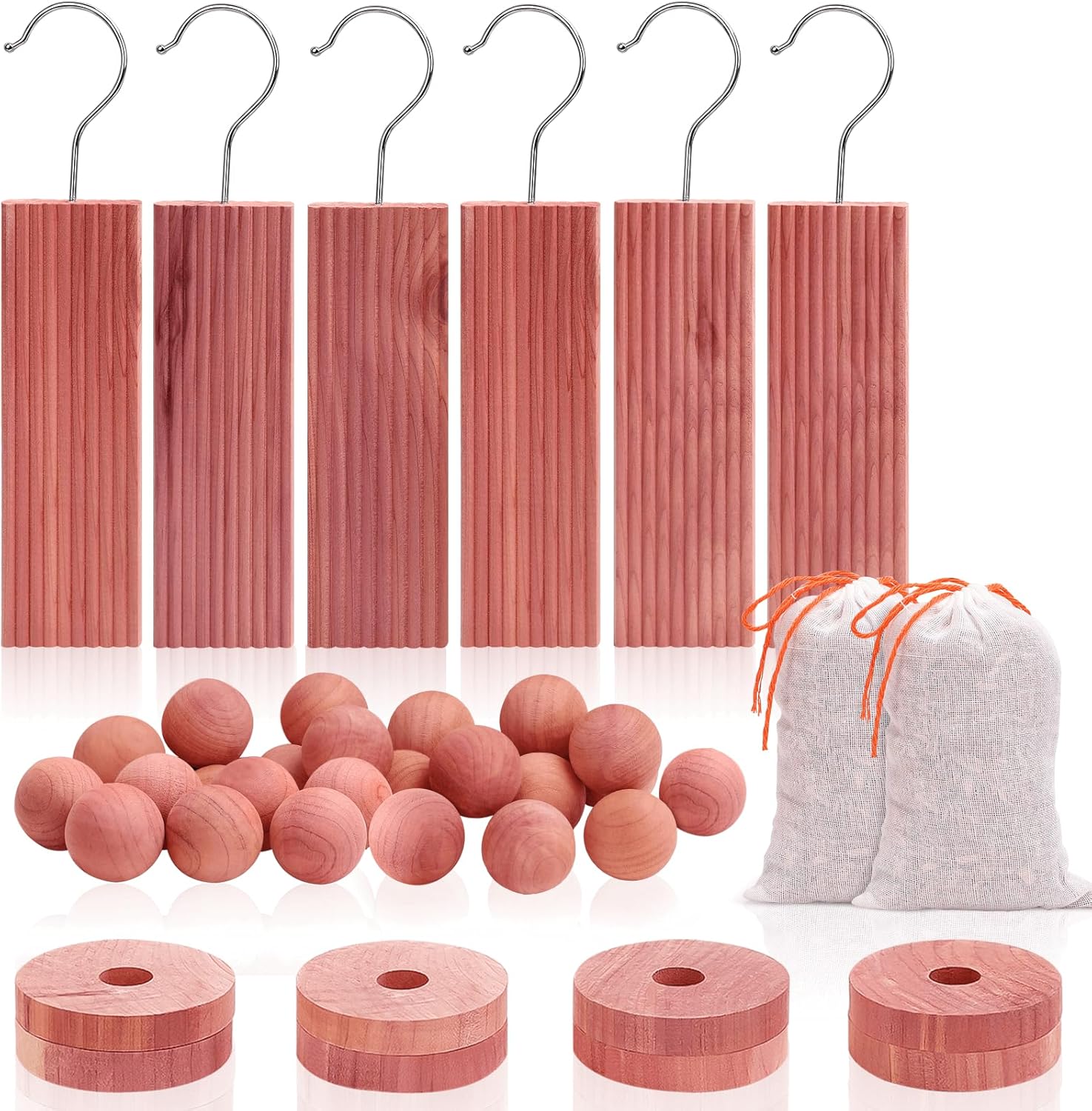 Homode Cedar Blocks for Clothes Storage, Cedar Wood Chips and Balls for Closets...