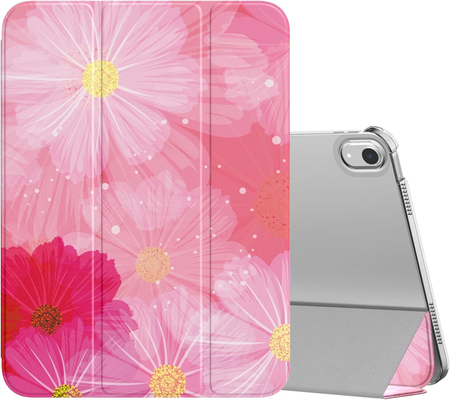 MoKo for iPad 10th Generation Case 2022, Slim Stand Hard PC Translucent Back She...