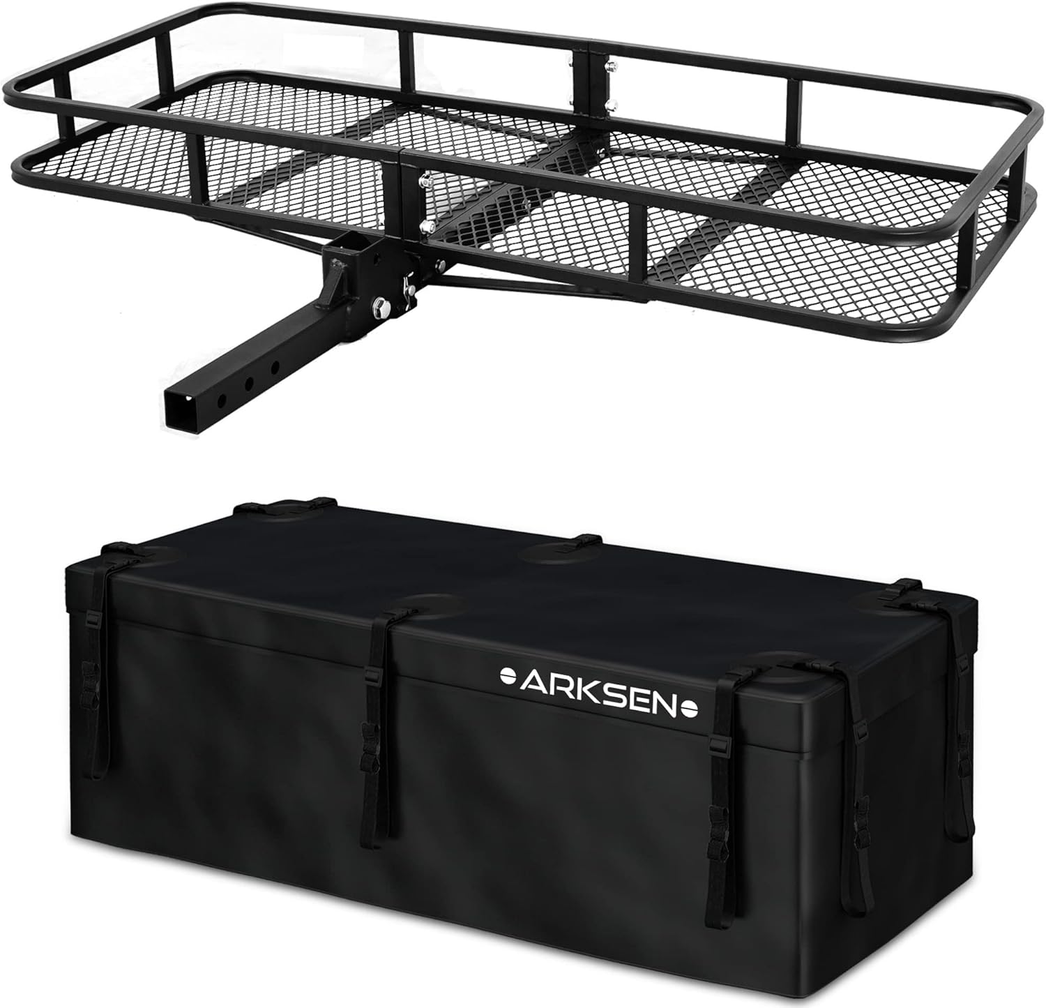 ARKSEN 60 x 25 x 6 Inch 500 Lbs Heavy Duty Folding Cargo Rack Carrier with 500D...