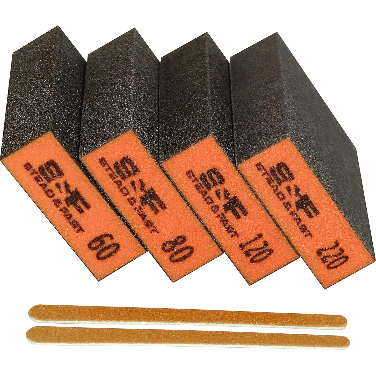 Sanding Sponge, 60 80 120 220 Coarse Medium Fine Grit Sanding Block, Sander Spon...