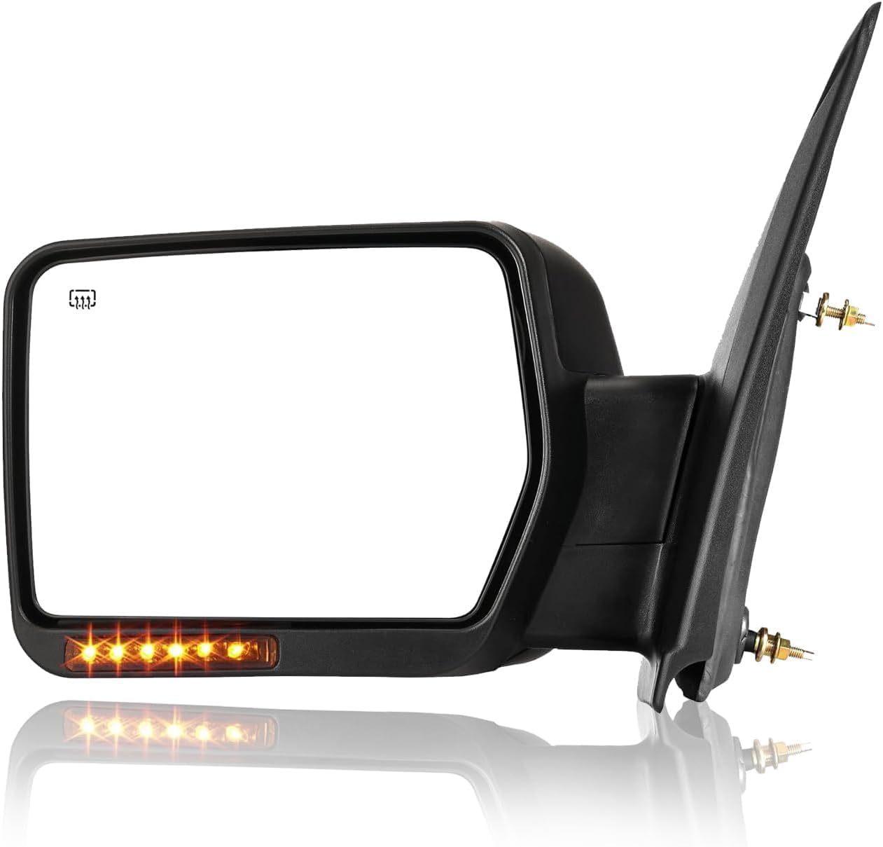 Towing Mirrors Left Driver Side Fit 04-06 Ford F150, POWER HEATED,With AMBER SIG...