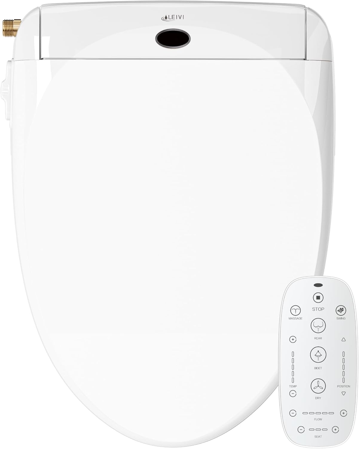 LEIVI Electric Bidet Smart Toilet Seat with Dual C...
