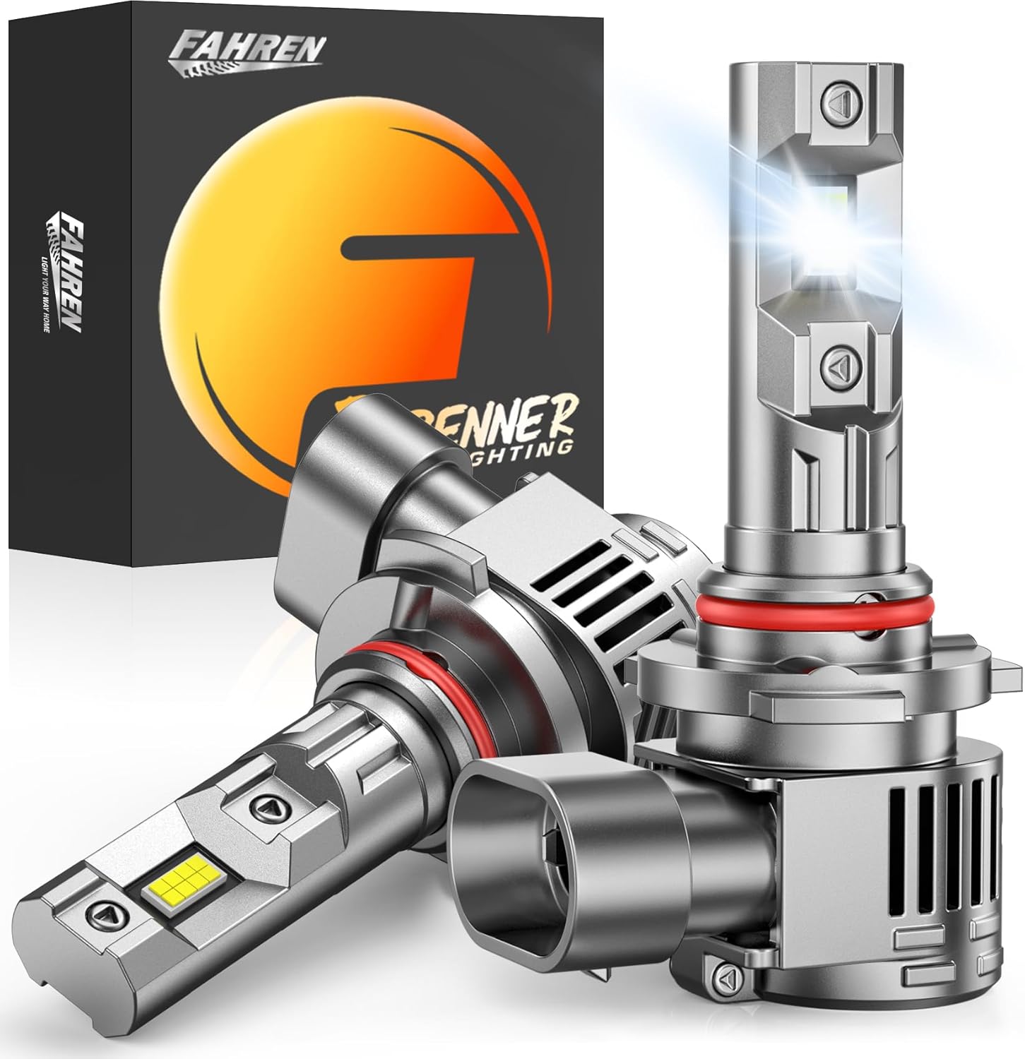 forenner Fahren 9012 HIR2 Bulbs, 34000LM High Intensity 900% Bright, 6500K Cool...