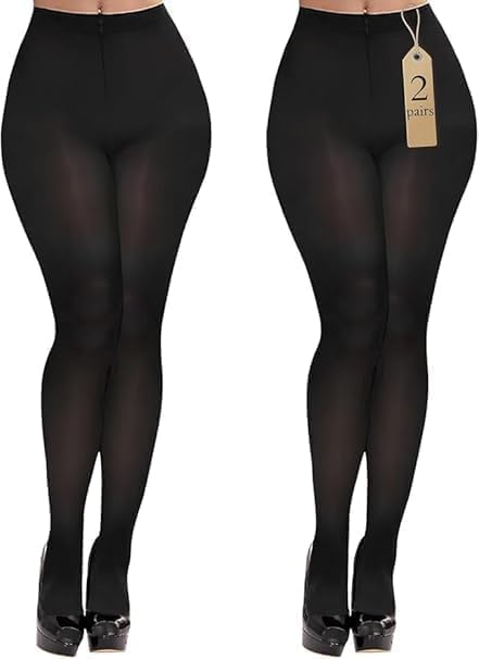 Buauty 2 Pairs 80D Tights for Women,Women's Sheer Black Tights,Soft Opaque Panty...