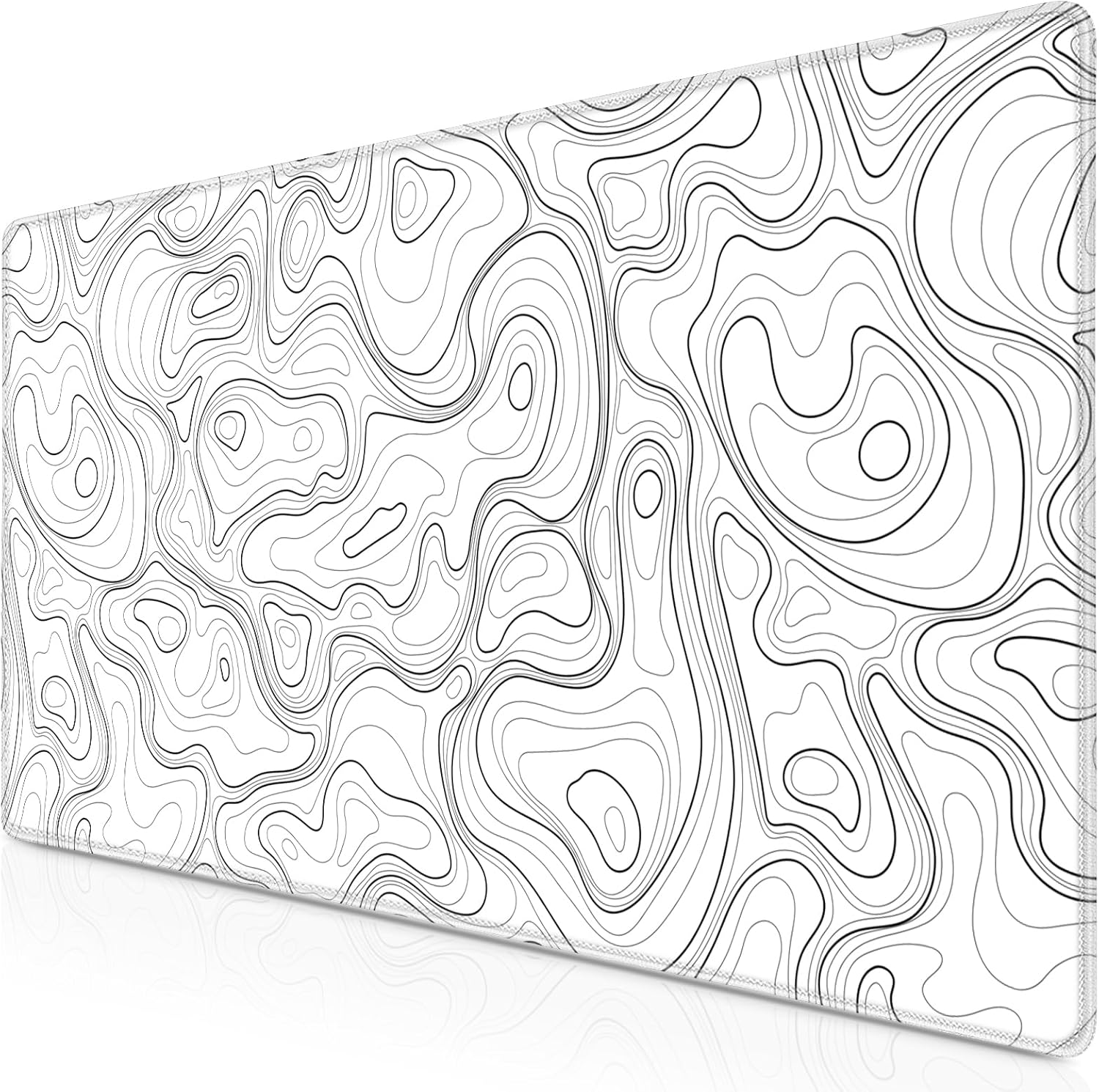 Canjoy Gaming Mouse Pad, Topographic Contour Mouse Pad 31.5x11.8inch Large Exten...