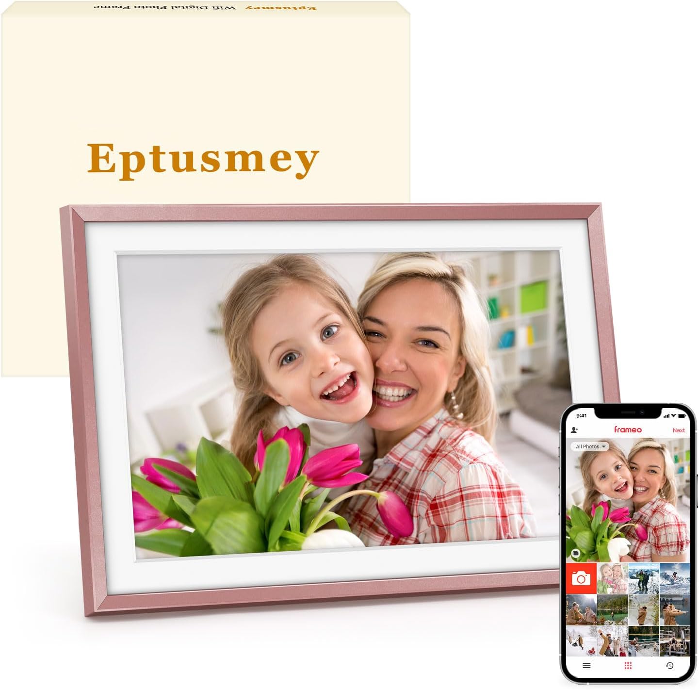 Digital Picture Frame：Built-in 32GB| WiFi Digital Photo Frame with 10.1" Touch...