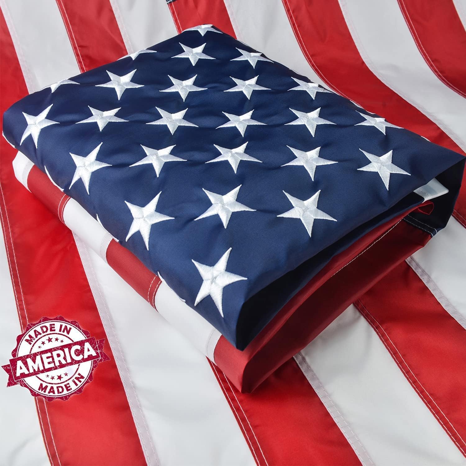 2x3 American Flag Outdoor Heavy Duty, US Flag 2x3 ft, USA Flag with Embroidered...