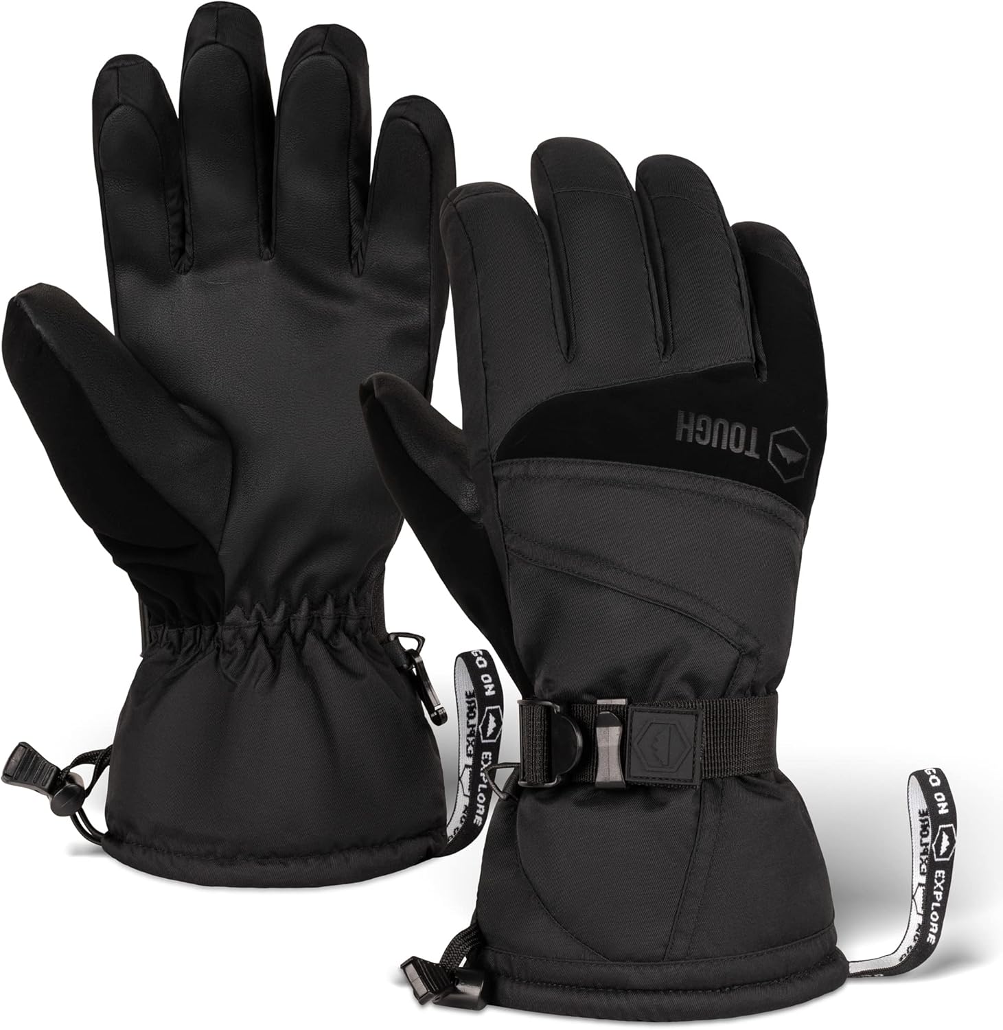 Tough Outdoors Ski Gloves - Snow Gloves for Men & Women - Men's Skiing & Snowboa...