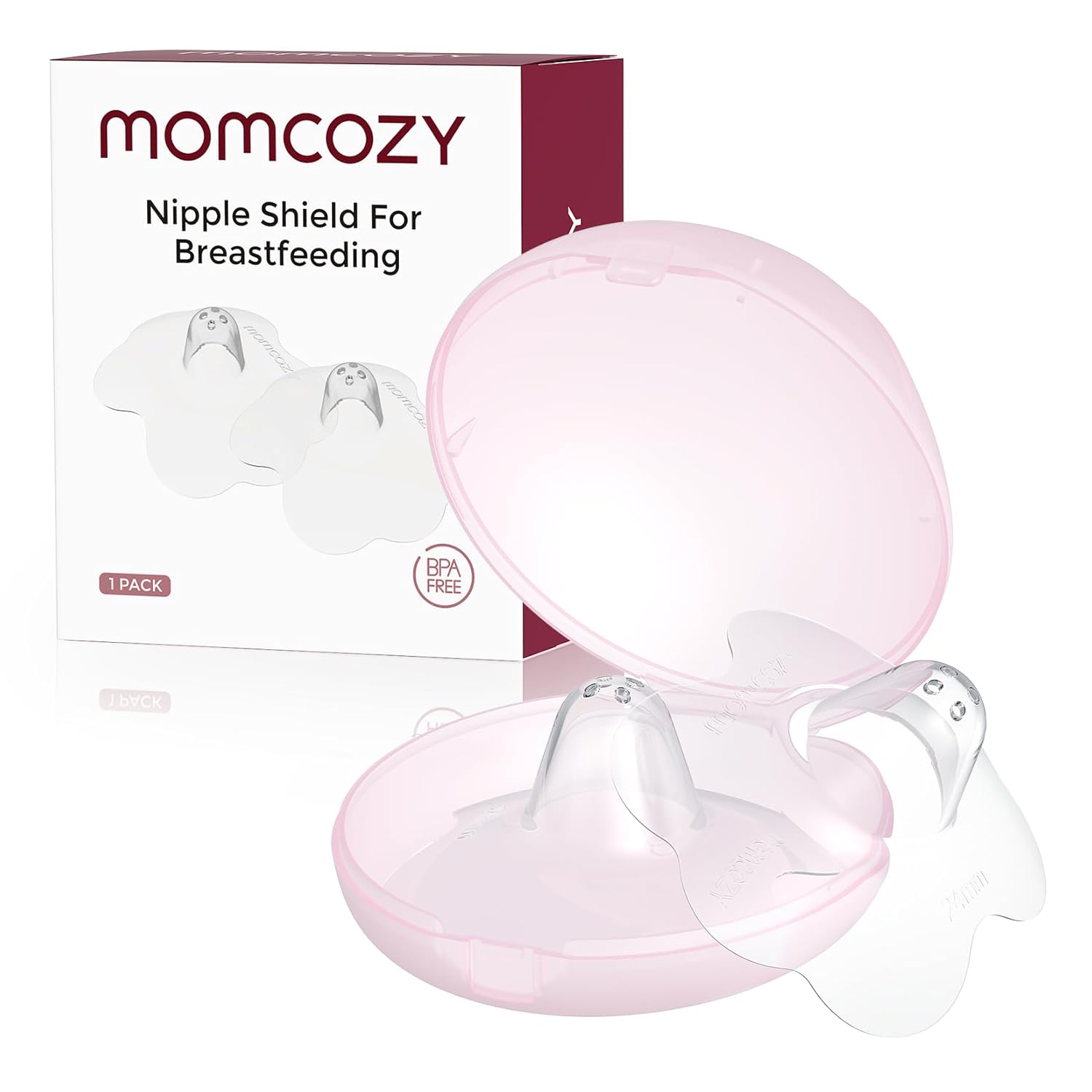 Momcozy Nipple Shield, Floral Contact Nipple Shield for Breastfeeding Moms with...