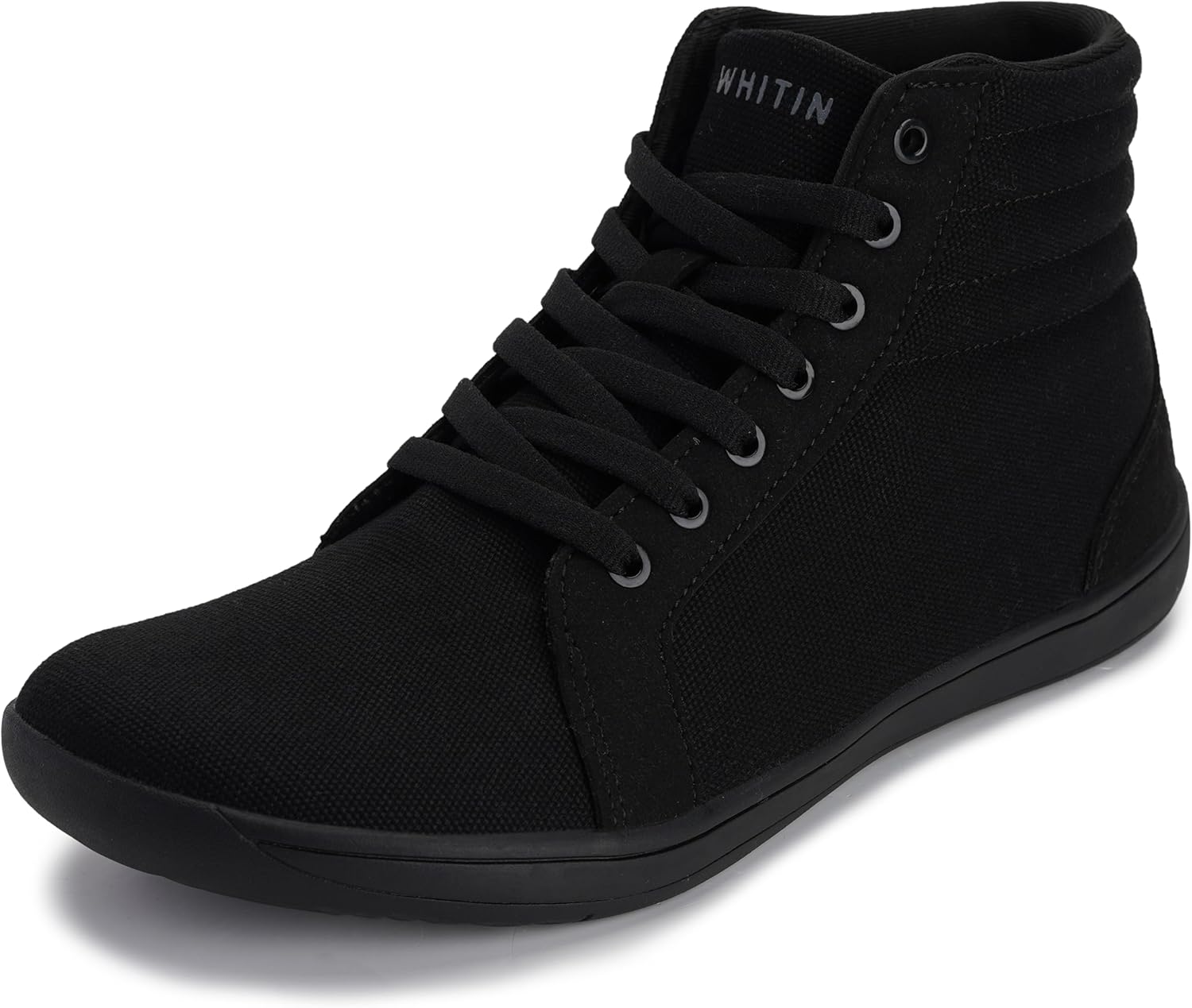 WHITIN Women's Wide High-Top Canvas Barefoot Sneakers | Minimalist Street-Ready...
