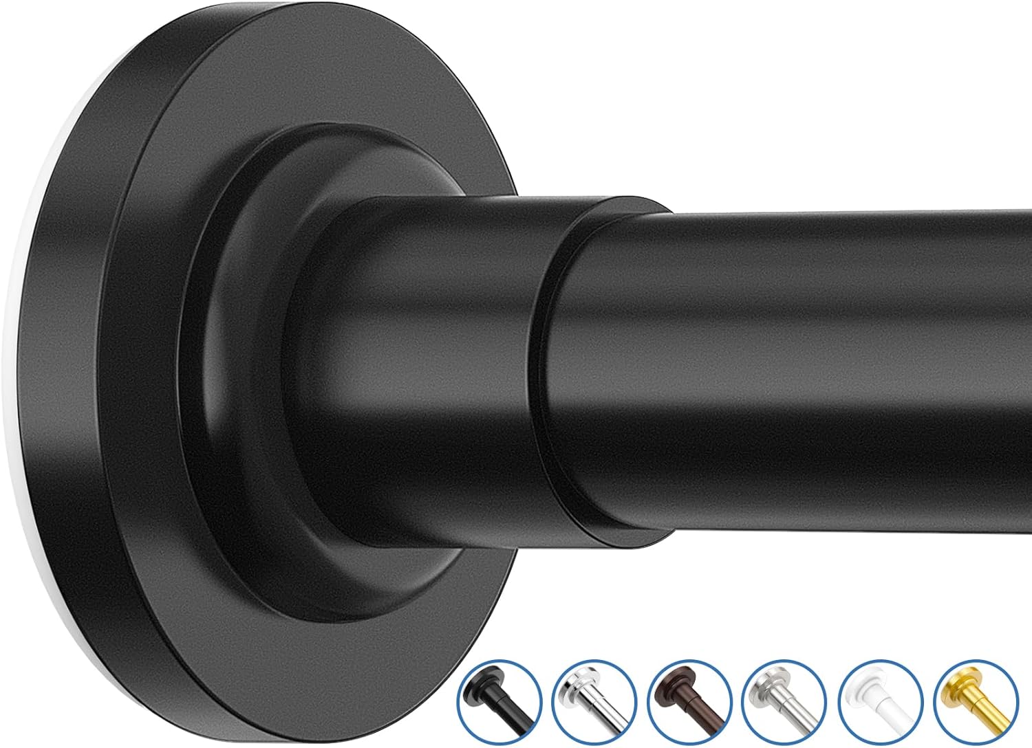 Shower Curtain Rod Adjustable 32-75 Inch, Spring Tension Shower Rods Stainless S...