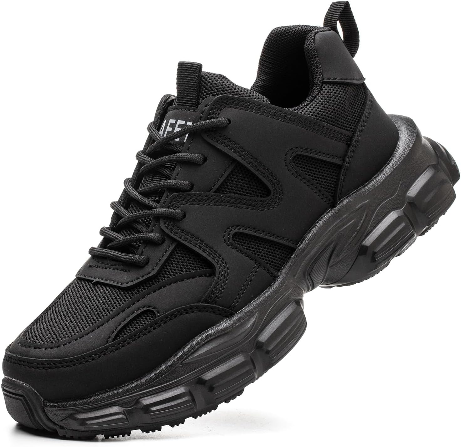 COOU Steel Toe Cap Trainers Safety Shoes for Women Non Slip Puncture Proof Light...