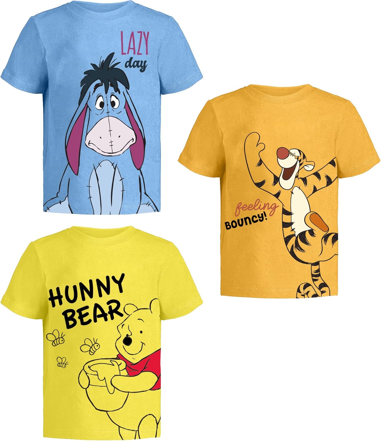 Winnie The Pooh Graphic T-Shirt (Sets) Tigger Eeyore Piglet Rabbit Roo Kanga Owl...