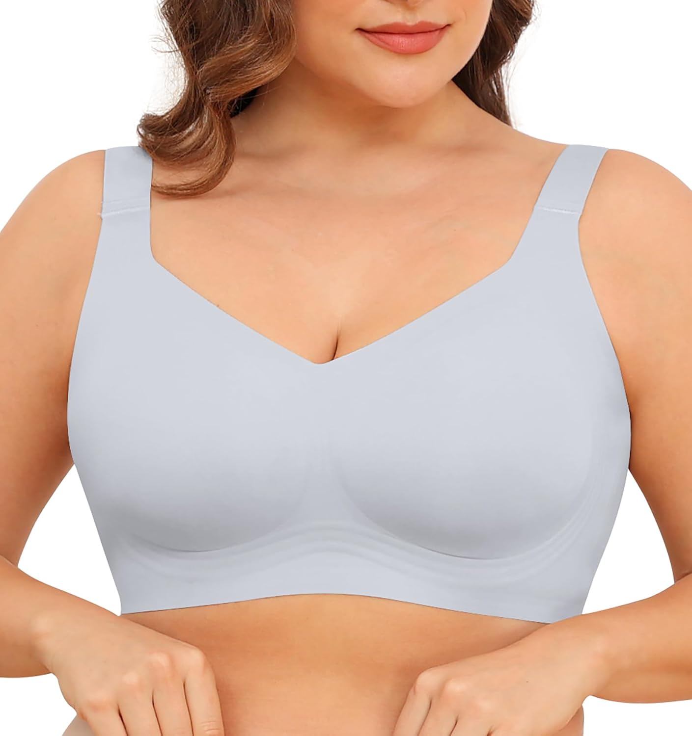 Women Wirefree Bras for Women Full Coverage No Underwire Everyday Bras Comfortab...