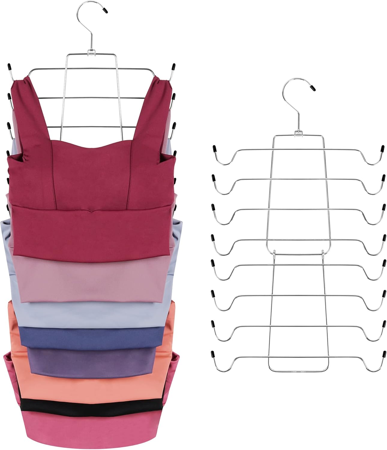 ZEDODIER 2 Pack Tank Top Hanger, Space Saving Bra Hanger, Non-Slip Hanging Sport...