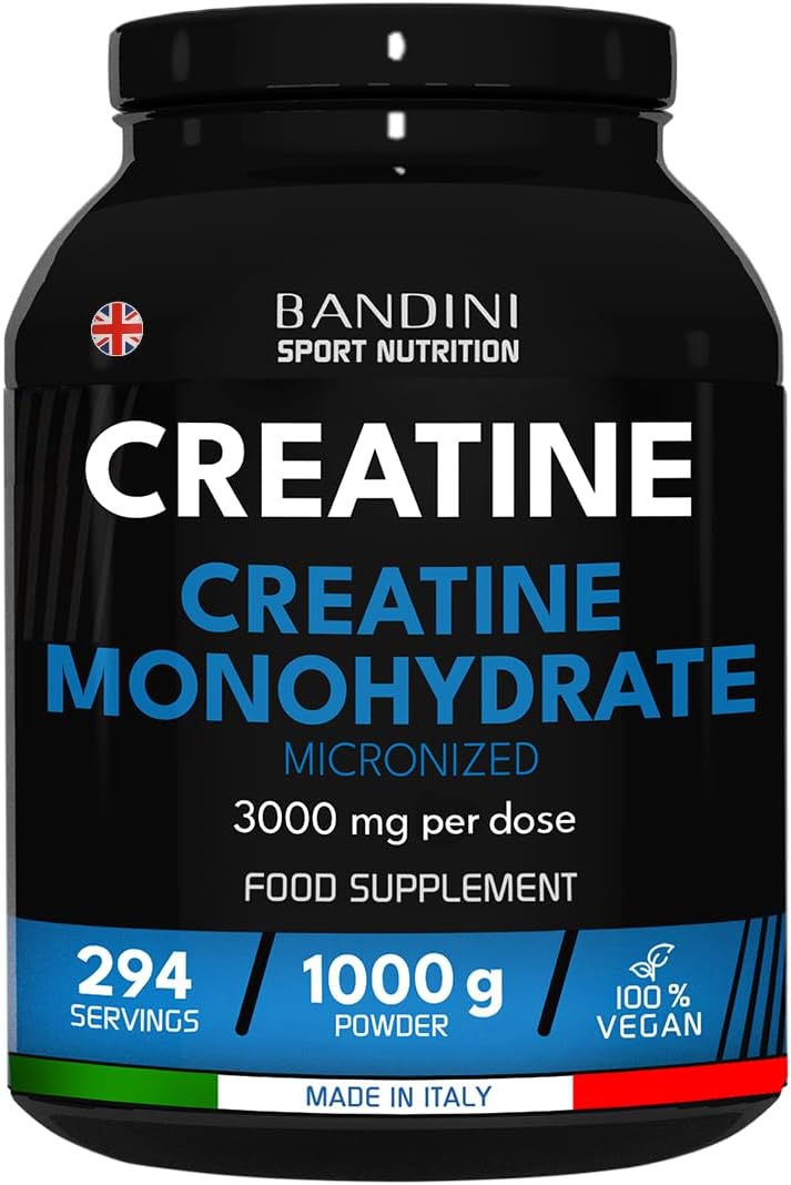 Bandini® Creatine Monohydrate Powder 1kg/1000g | Pure Creatin Micronised | Impro...