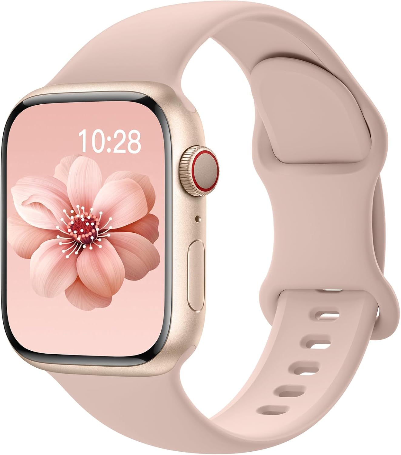 Sport Silicone Band Compatible with Apple Watch Bands 40mm 38mm 41mm 44mm 45mm 4...