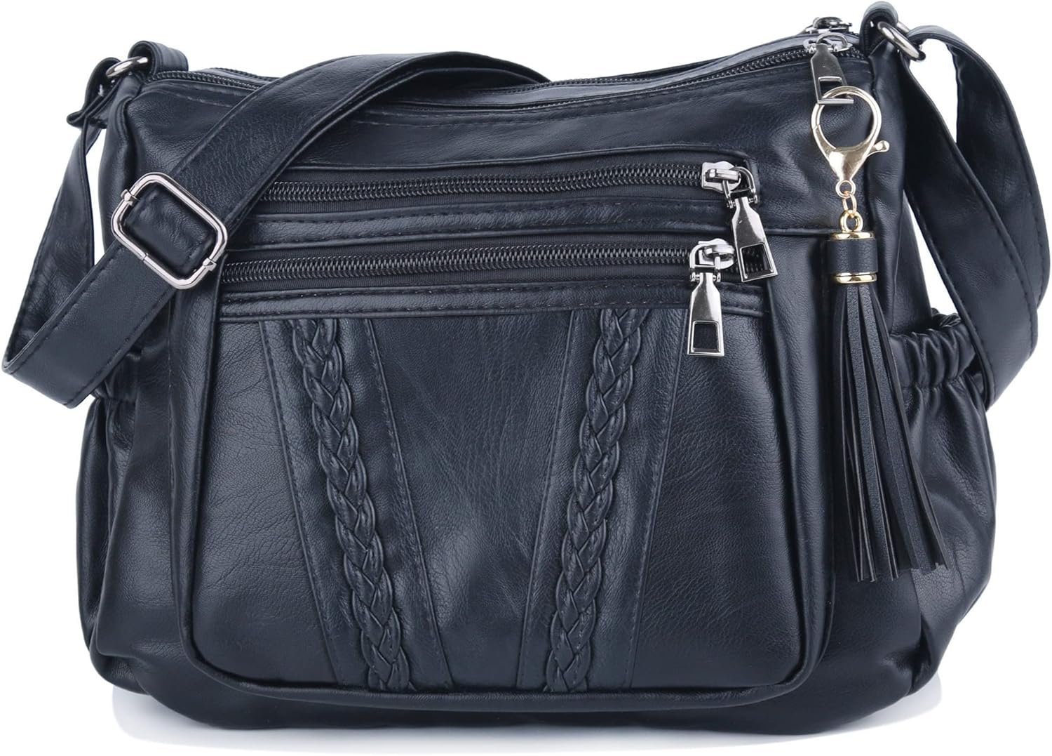 ELDA Crossbody Bags For Women Pocketbooks Soft PU Leather Purses and Handbags Mu...