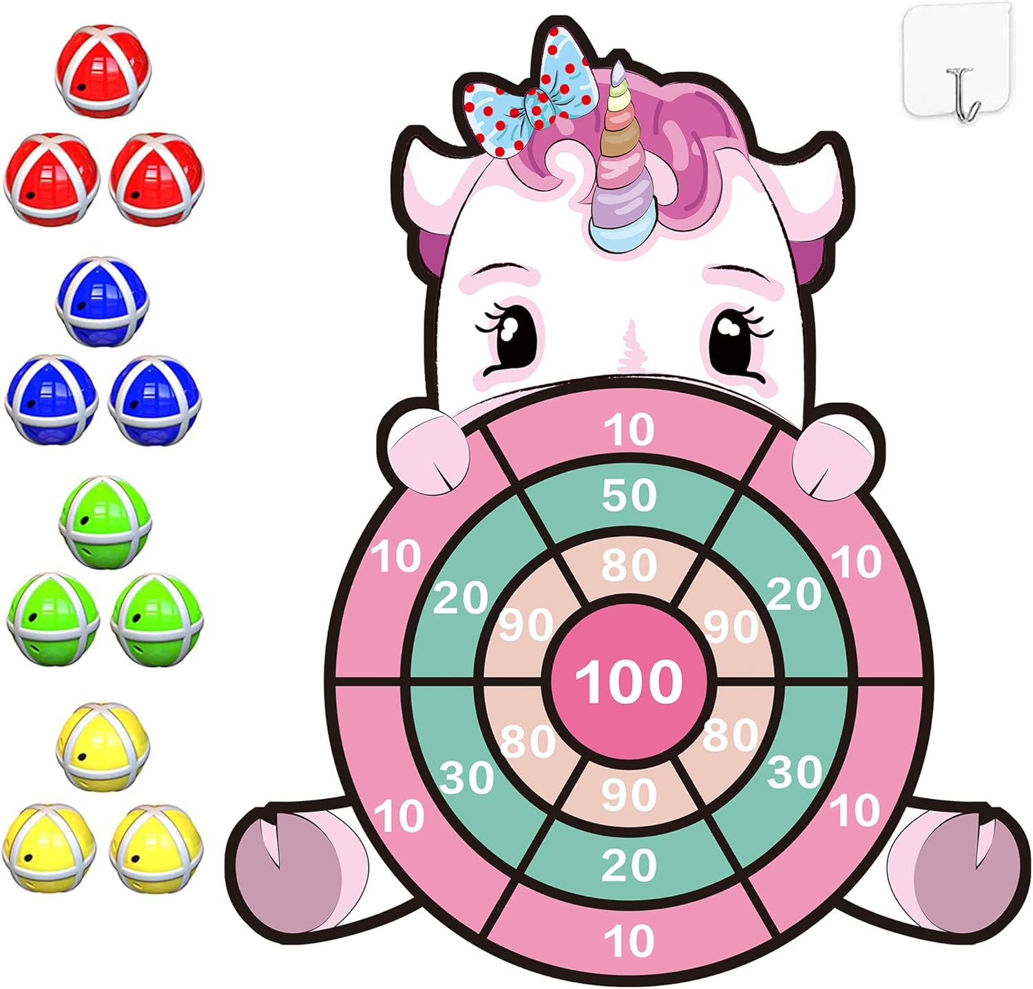 30" Large Dart Board for Kids-Best Festival Gifts for Boys Girls unicorns gifts...