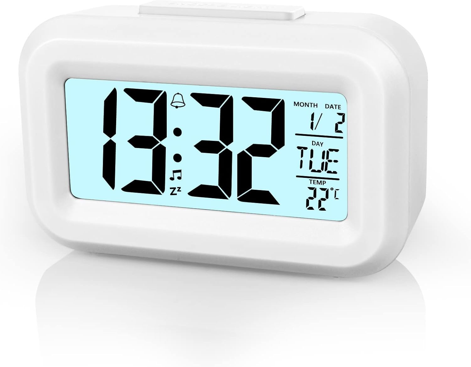 Vicloon Digital Alarm Clock Bedside, LED Display C...