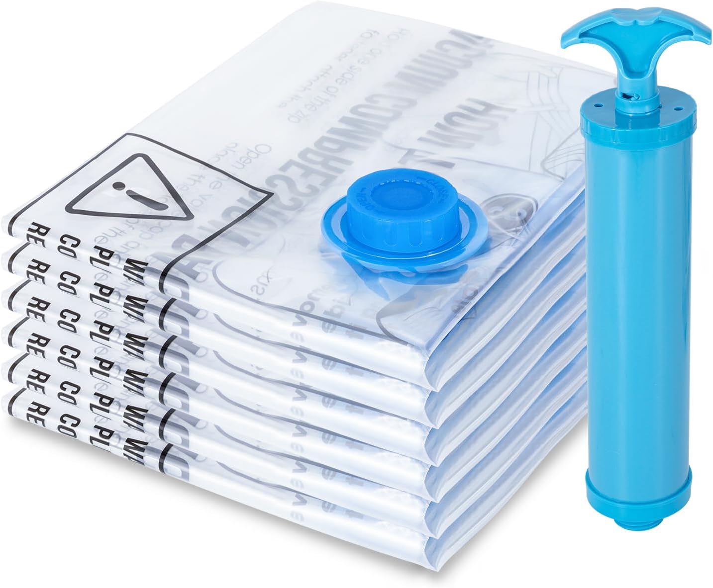 MagicQCraft 6 Pack Medium(50 * 70cm) Vacuum Storage Bags,Vacuum Compression Zipp...