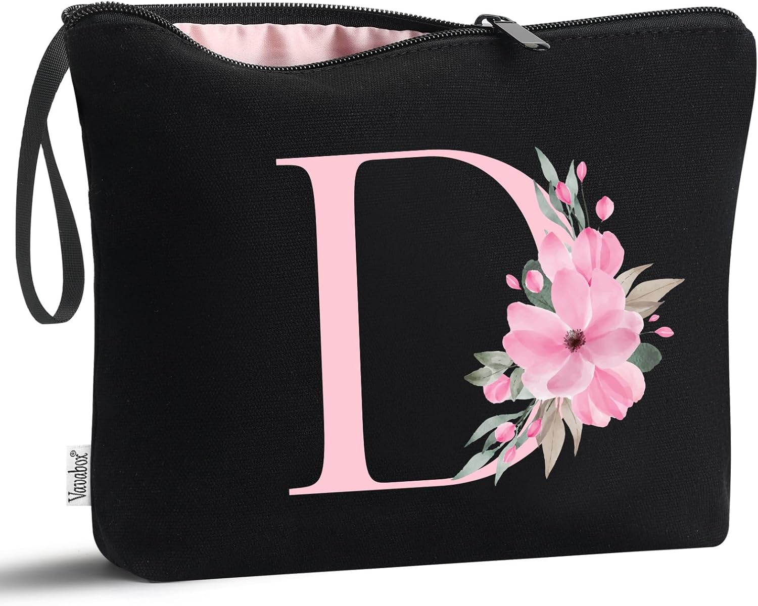 Vavabox A-Z Personalized Initial Makeup Bag, Birthday Gifts for Women Unique,Bri...