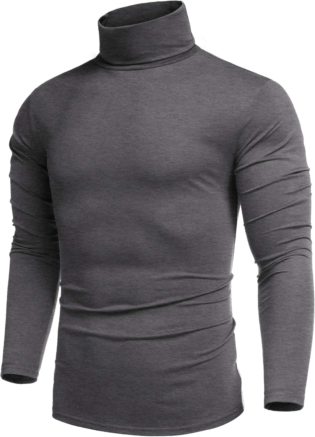 COOFANDY Men's Turtleneck Jumpers Long Sleeve Roll Neck Tops for Men Basic High...