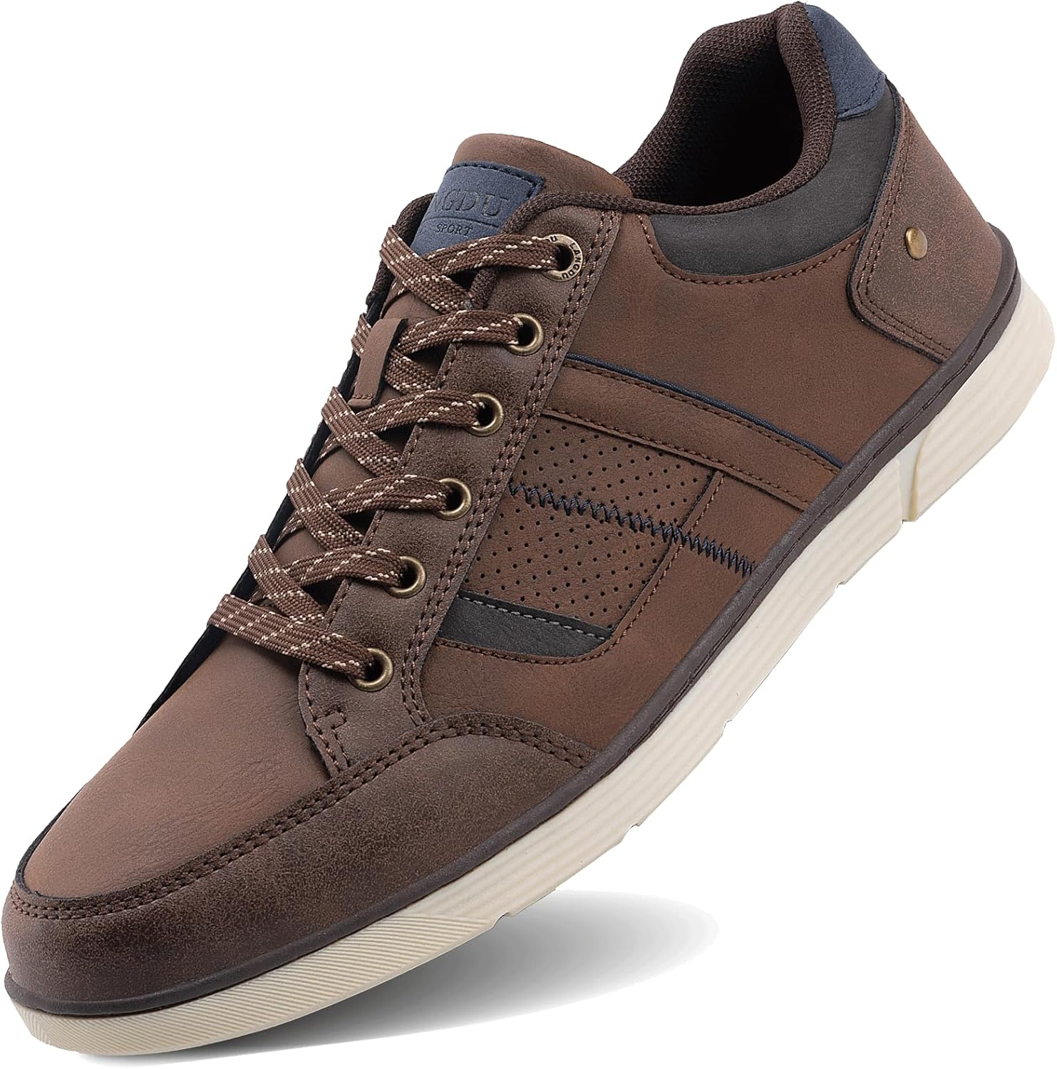 LANGDU Mens Casual Shoes Trainers Walking Fashion Sneakers Breathable Lightweigh...