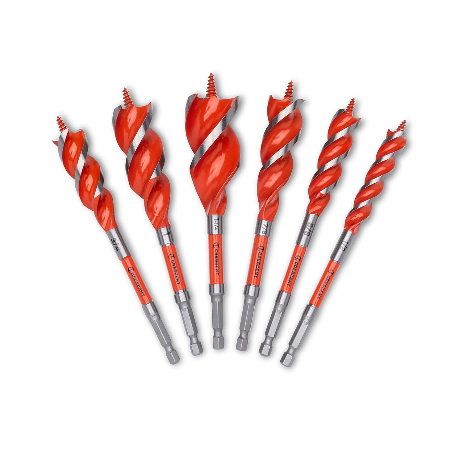 Crescent 6 Piece High Speed Auger Set - 6.25" | CDSASET-6 6 Piece Set