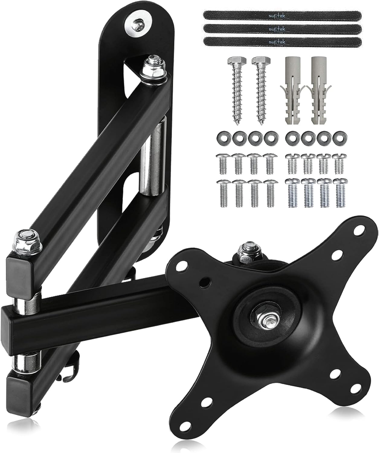 Suptek TV Wall Mount Swivel Tilt Rotation Full Motion Adjustable Articulating fo...
