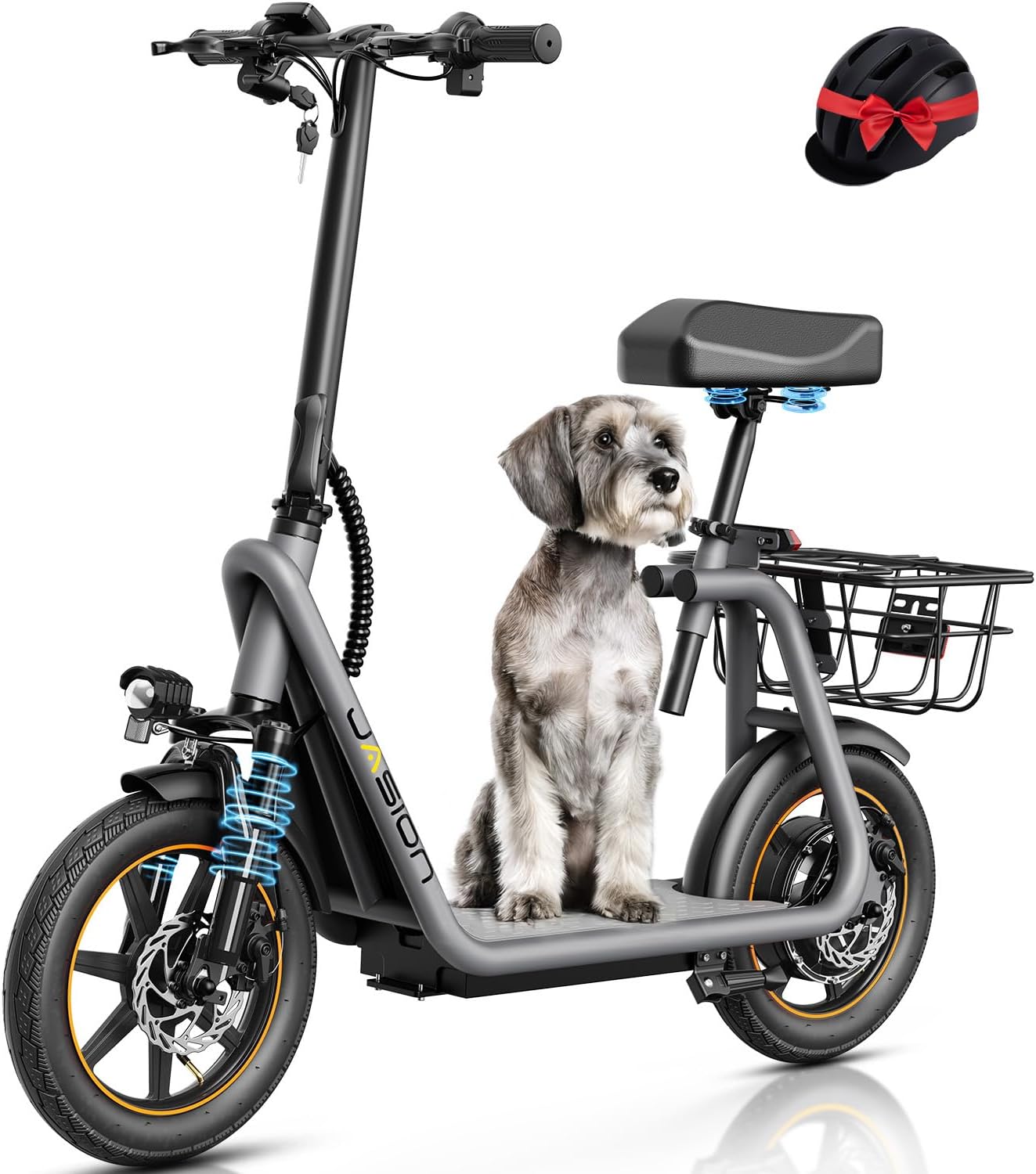 Jasion JS3/PRO Electric Scooter with Seat, 650/850W Peak Motor Electric Scooter...