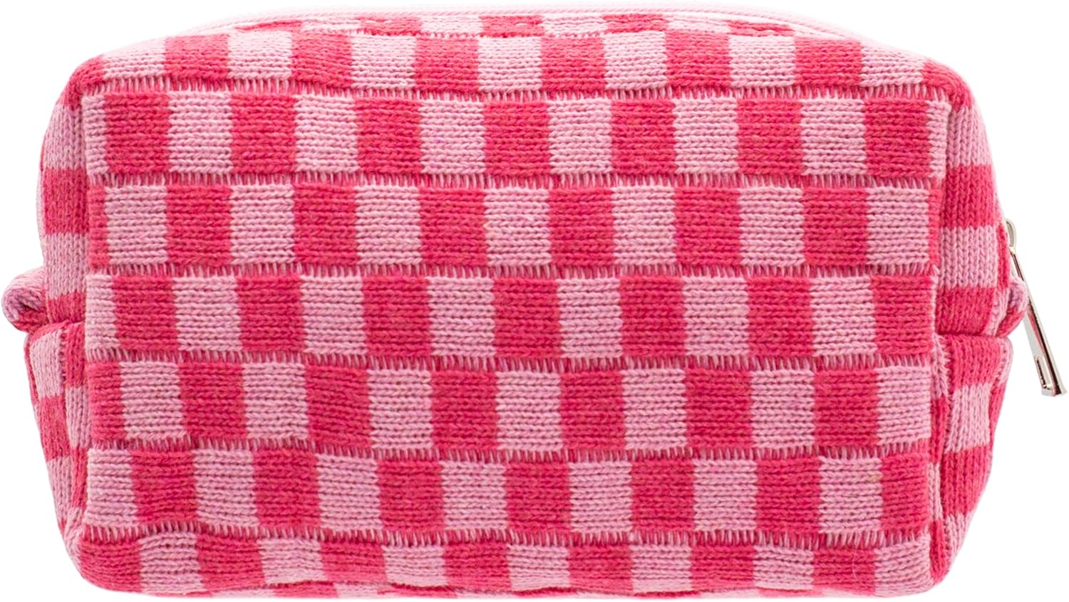 PAZIMIIK Checkered Makeup Bag for Purse Portable Zipper Make Up Pouch Small Cosm...