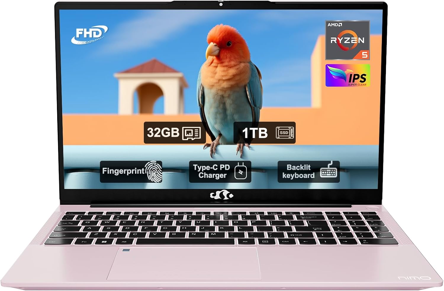 15.6" FHD IPS Business Laptop, 32GB RAM 1TB SSD, AMD Ryzen 5(Beat i3-1215U, 4 Co...