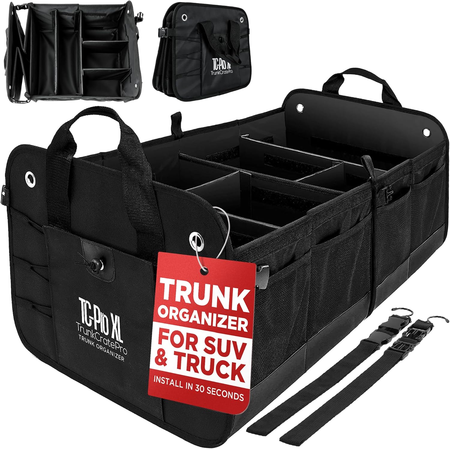TRUNKCRATEPRO Truck Bed Organizer | Trunk Organizer for SUV, Truck, Car | Extra...