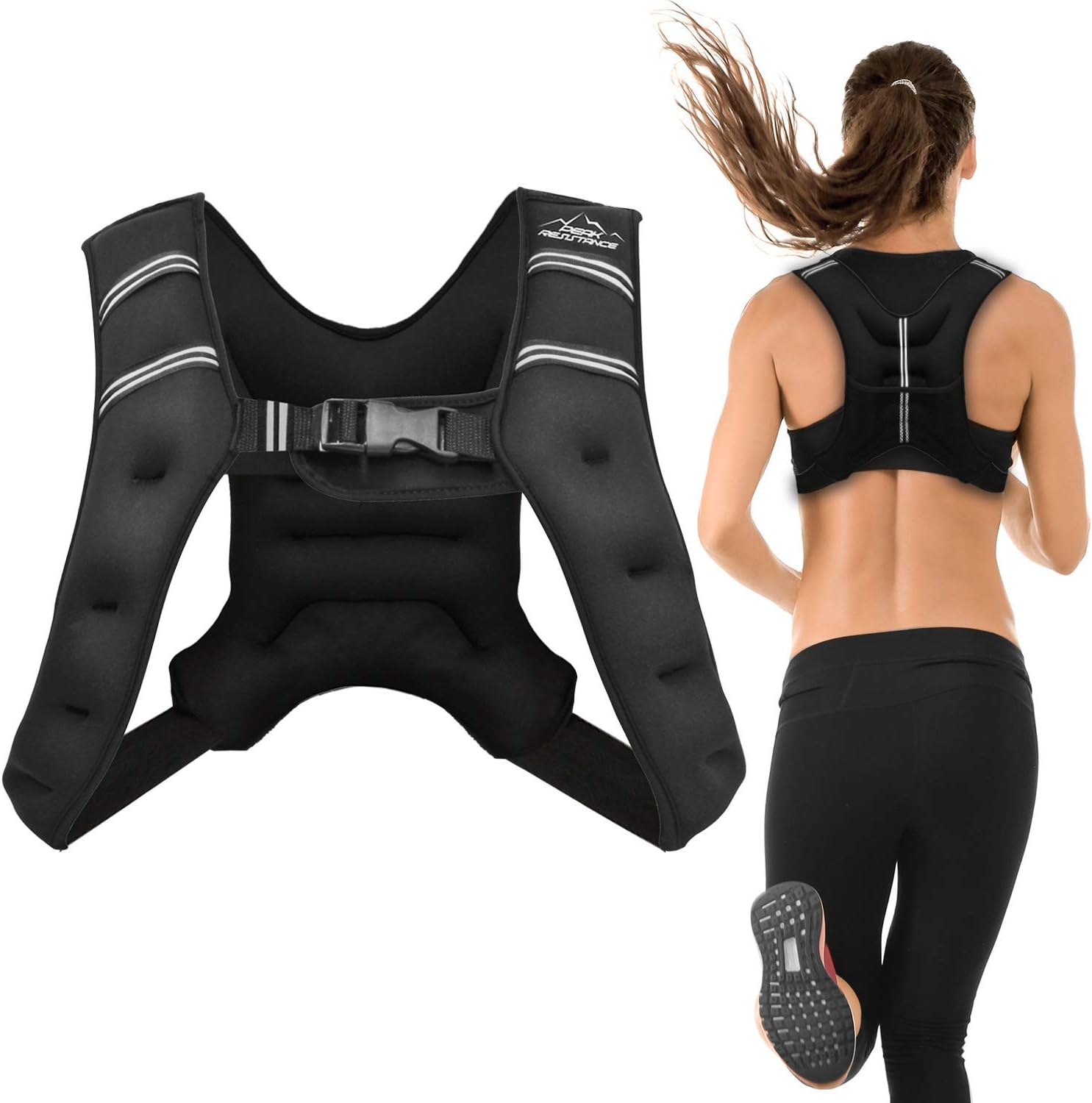 Aduro Sport Weighted Vest Workout Equipment, 4lbs/6lbs/12lbs/20lbs/25lbs/30lbs B...