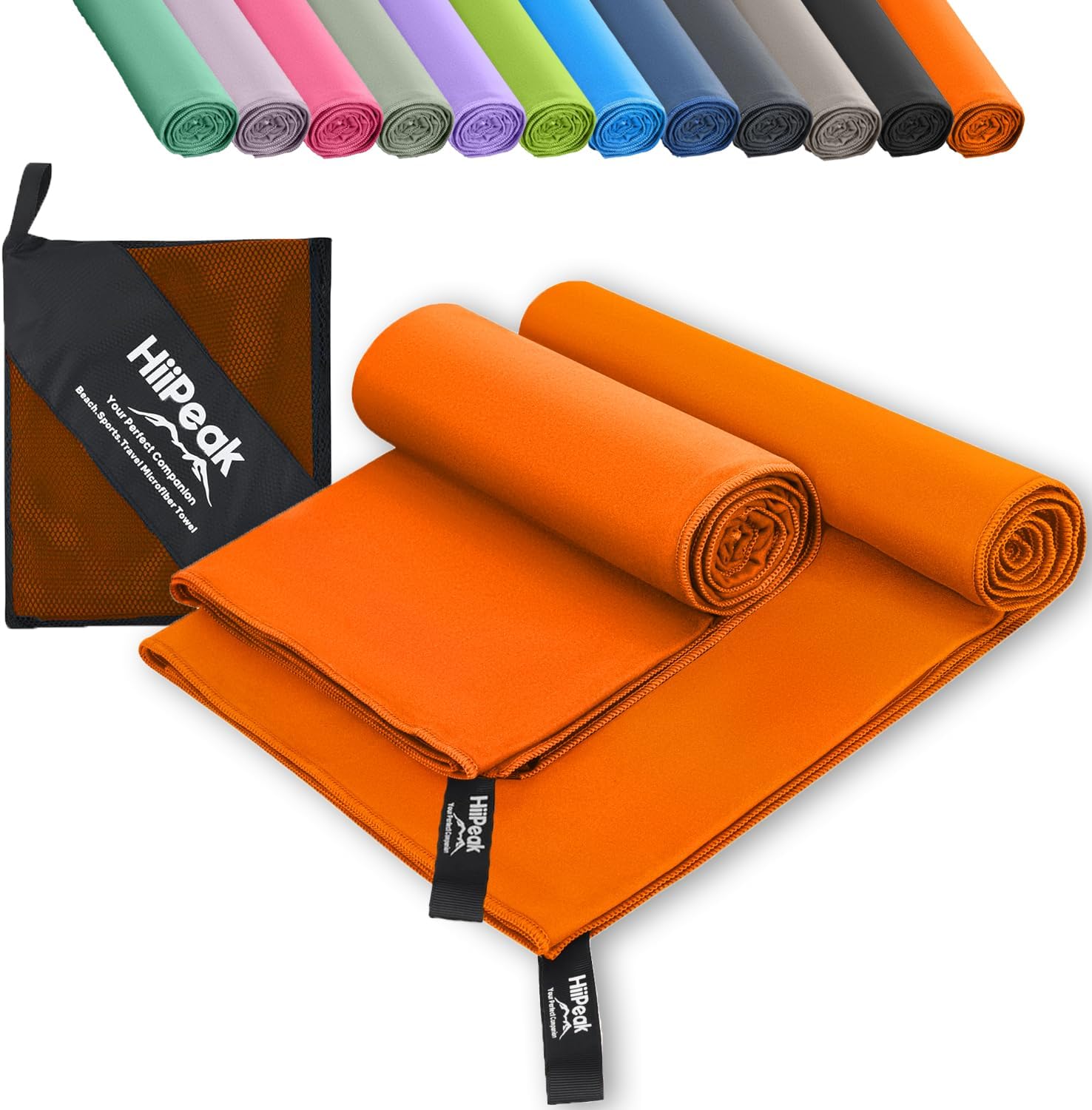 HiiPeak Microfibre Towel Compact Camping Beach Towel - Quick Dry Lightweight Abs...