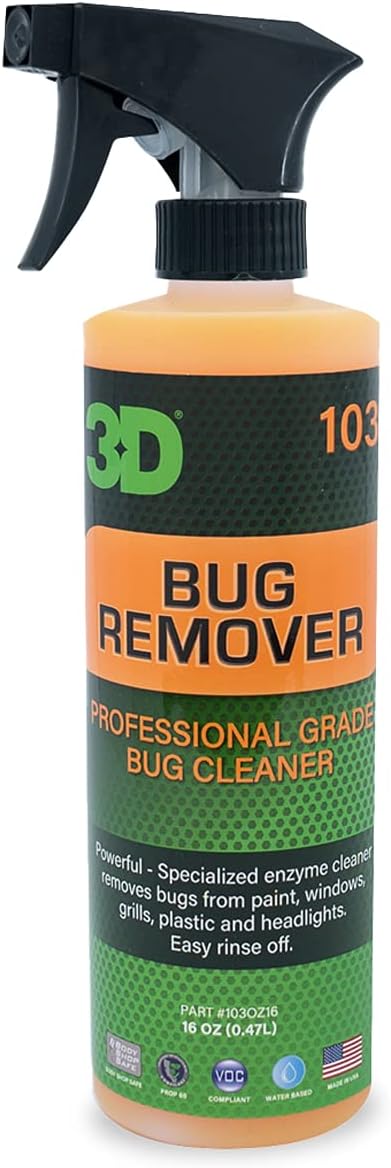 3D Bug Remover - All Purpose Exterior Cleaner & Degreaser to Wipe Away Bugs on P...