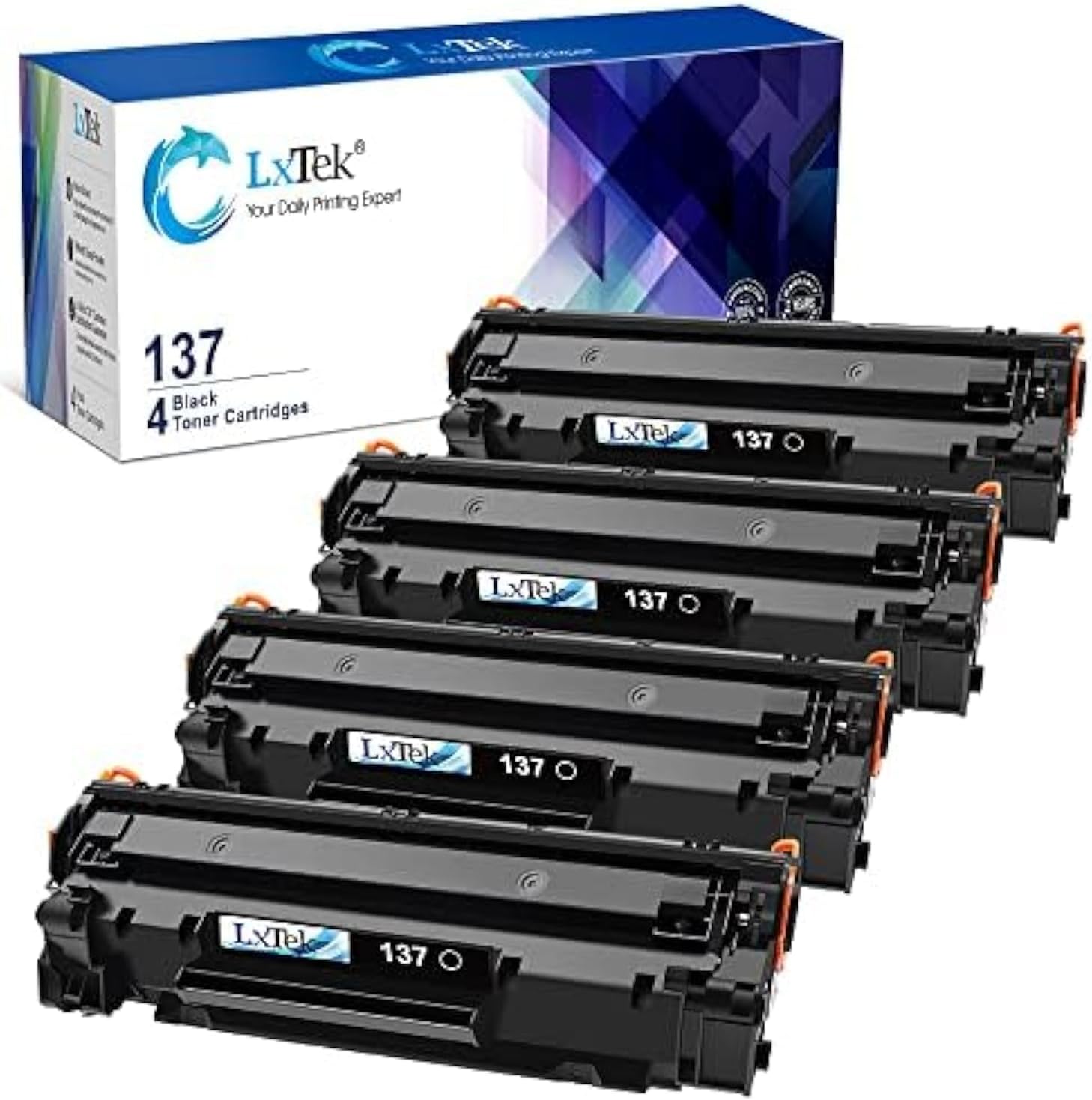 LxTek Compatible Toner Cartridge Replacement for Canon 137 Toner Cartridge CRG13...