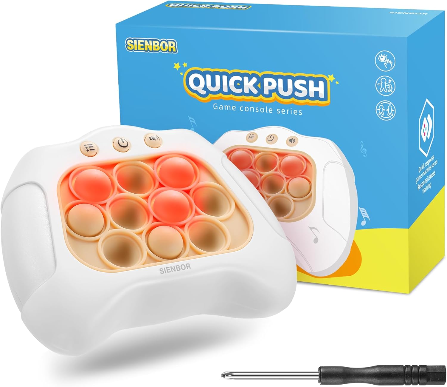 Handheld Game for Kids 6-12，4 Modes Games, A Toy Game Machine That Exercises Re...