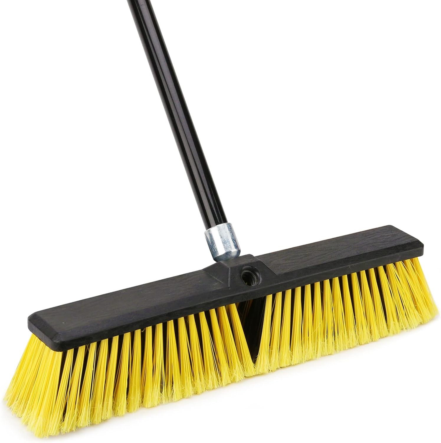 Garden Broom Outdoor Heavy Duty,Telescopic Long Handle with Stiff Bristles Concr...
