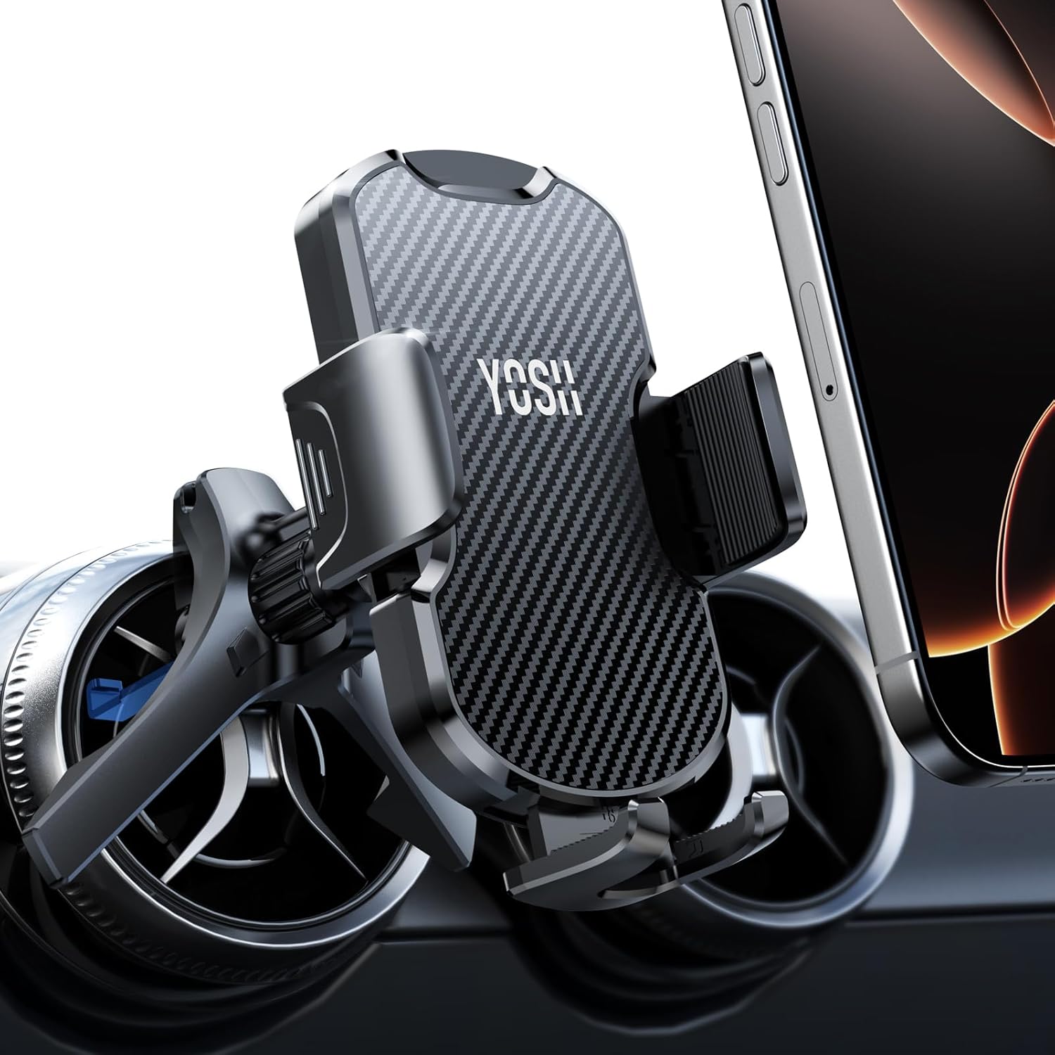 YOSH Round Air Vent Car Phone Holder for Mercedes Benz A/C/Class, Phone Holder f...