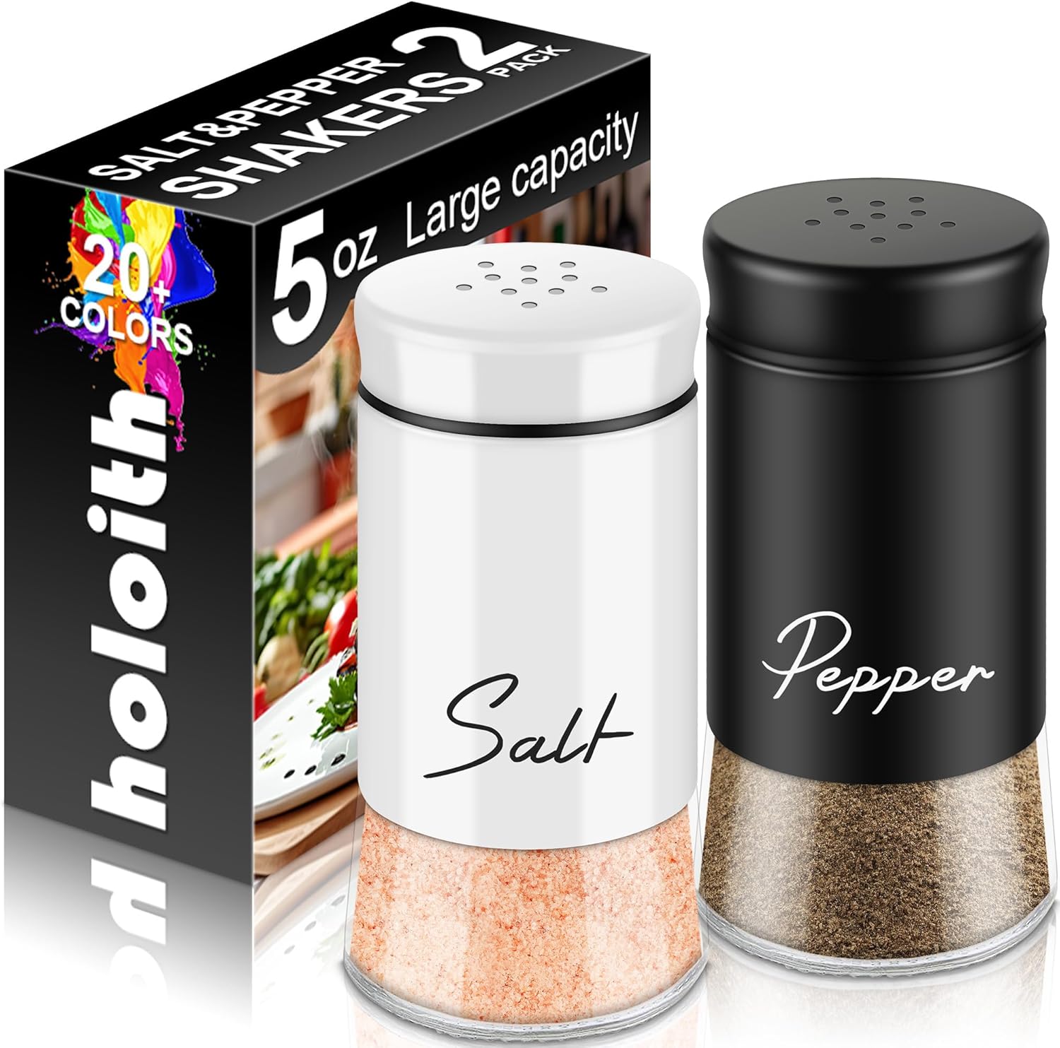 Salt and Pepper Shakers Set,Kitchen Decor and Accessories for Countertop Kitchen...