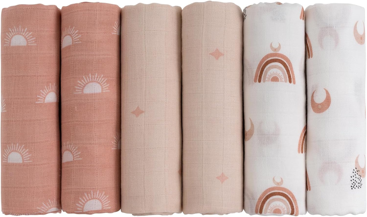 GLLQUEN BABY Receiving Blanket Boy Cotton Muslin Swaddle Blankets Girl Newborn S...