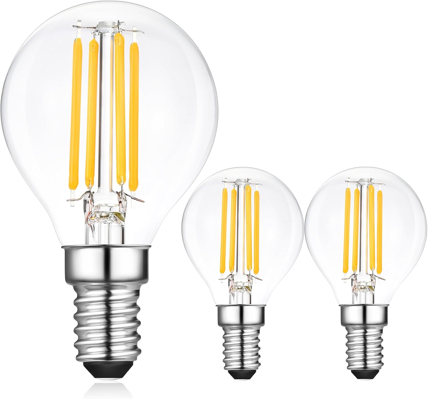 Sokkldccd Vintage E14 Led Light Bulb Golf Ball, SES Small Screw Light Bulb, G45...