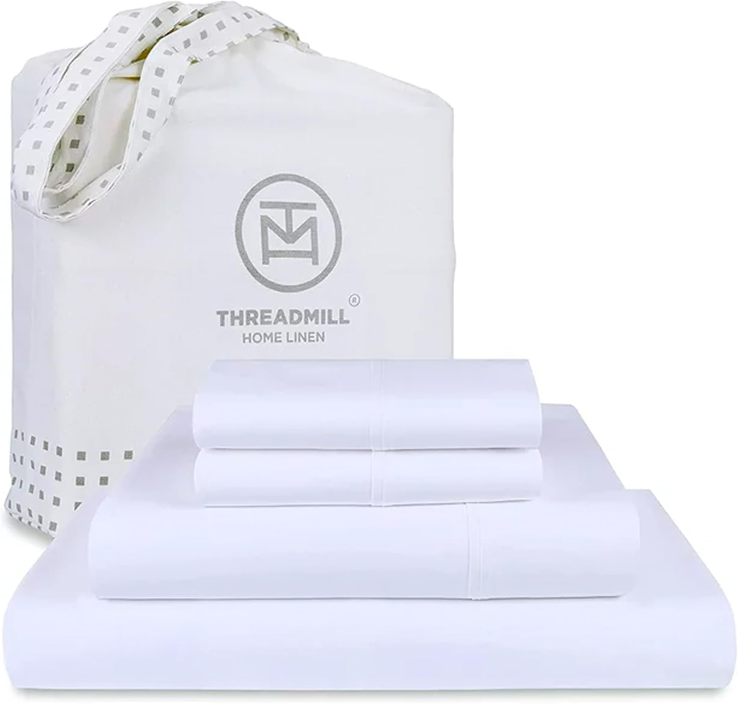 Threadmill Luxury Supima Queen Sheet Set, 1200 Thread Count 100% Cotton Sheets f...