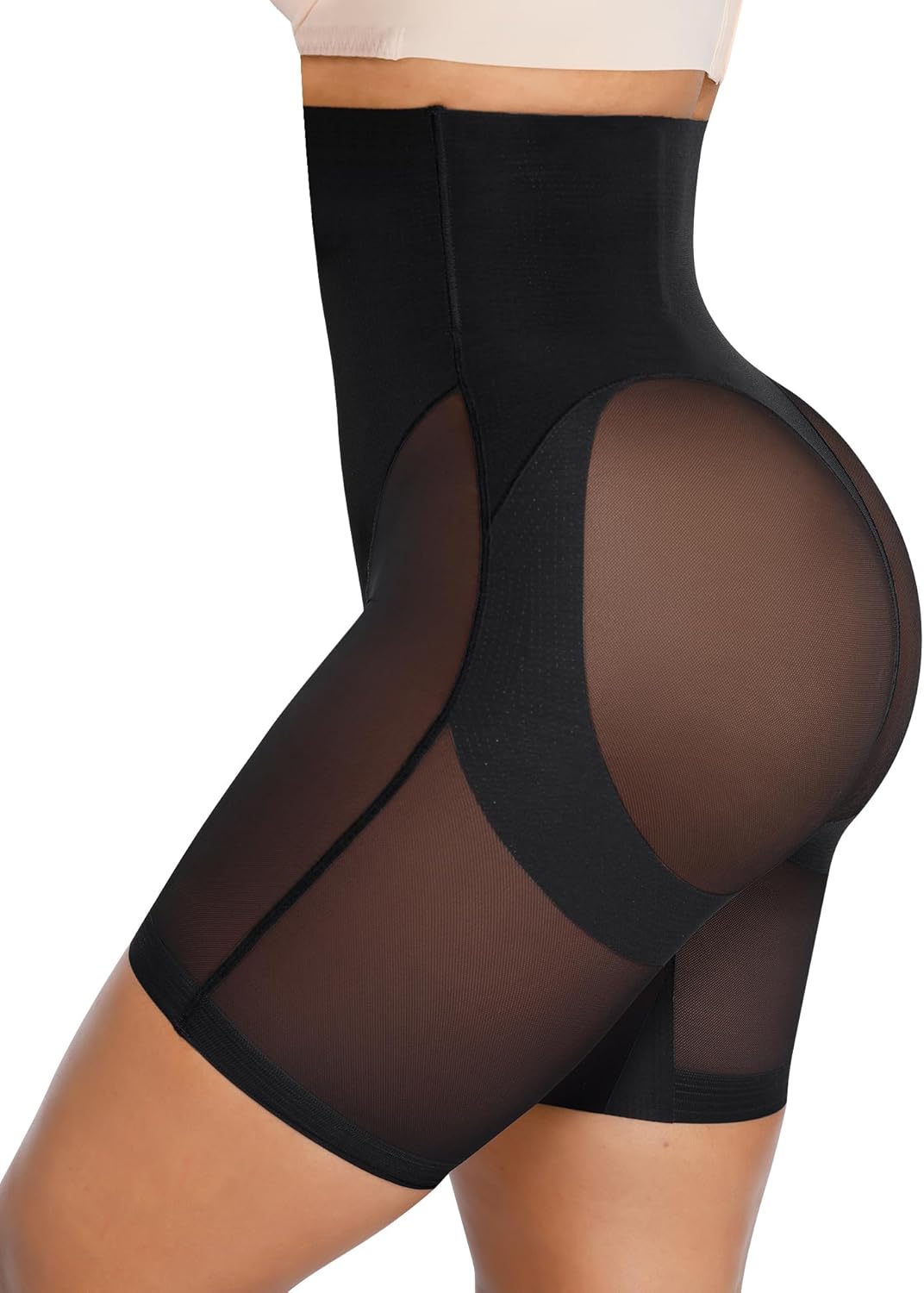 SHAPELLX Shapewear Tummy Control High Waist Shaping Butt Lifting Shorts Cincher...