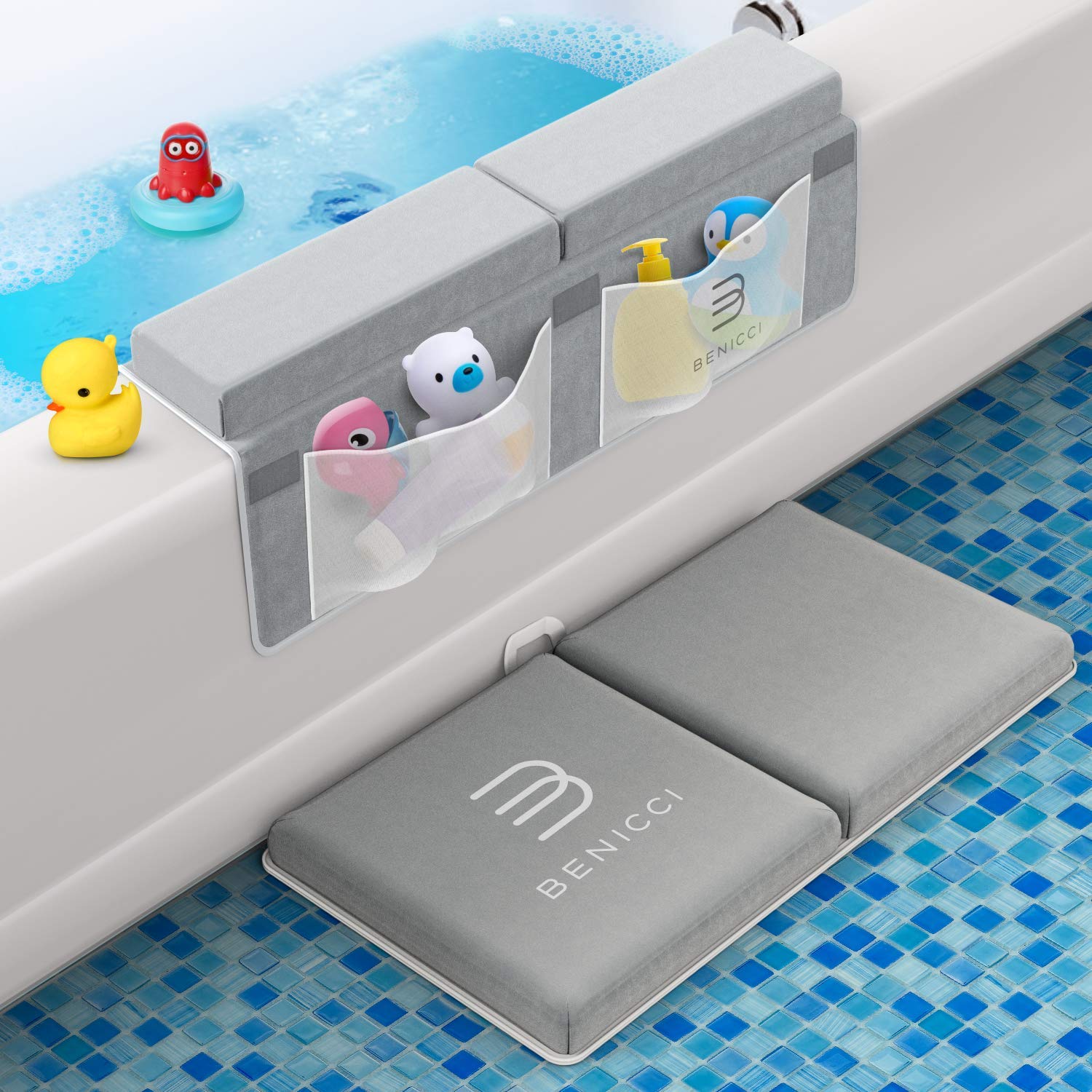 Comfortable Bath Kneeler and Elbow Kneeling Rest Pad for Baby Bathing Parents -...