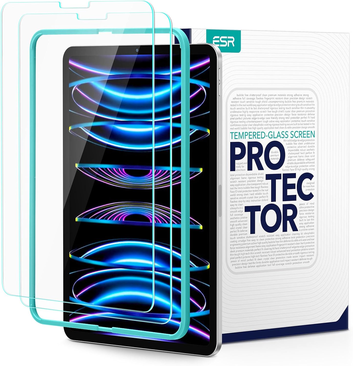 ESR Screen Protector Compatible with iPad Pro 11 Inch (2022/2021/2020/2018) and...