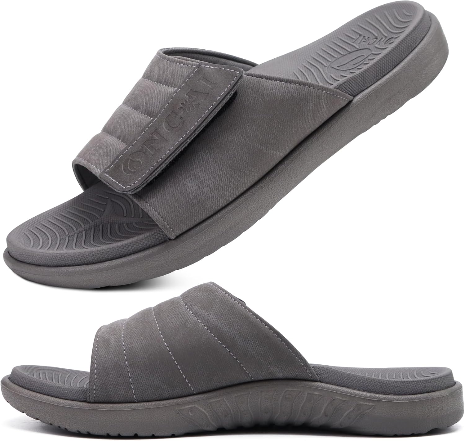 ONCAI Mens Sandals Adjustable Straps Orthotic Plantar Fasciitis Open Toe Athleti...